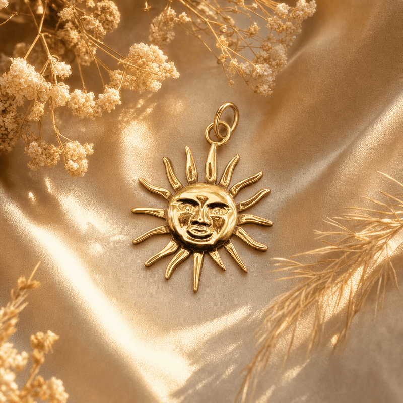 Charm for chain bracelet, Sun model