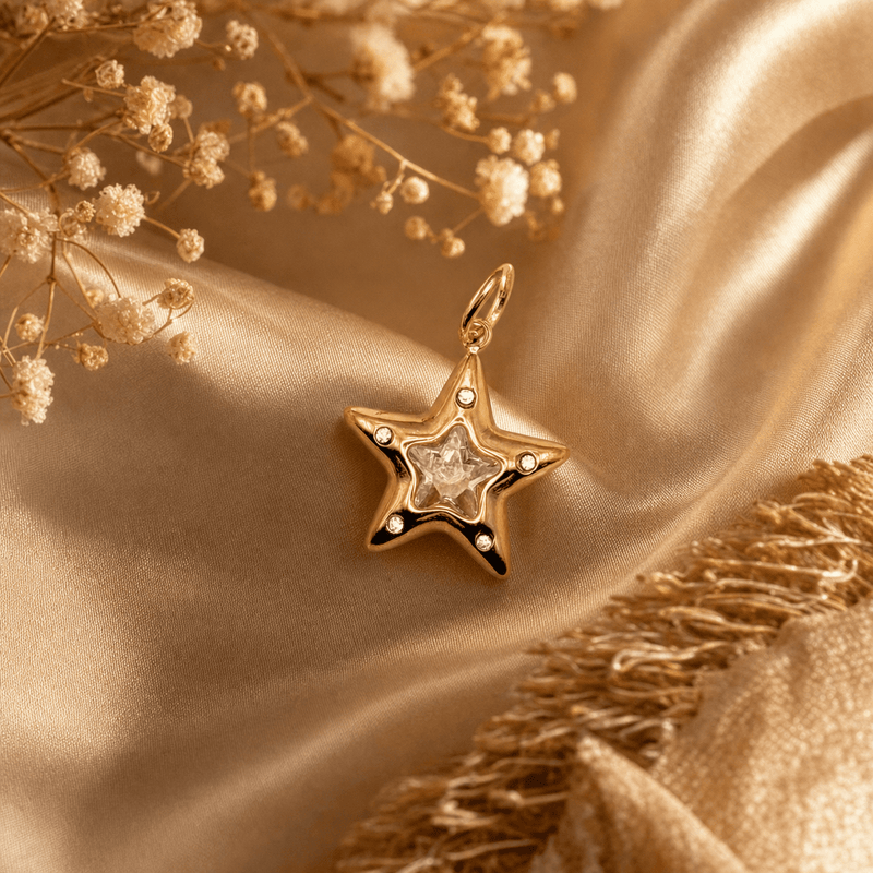 Charm for chain bracelet, Star model
