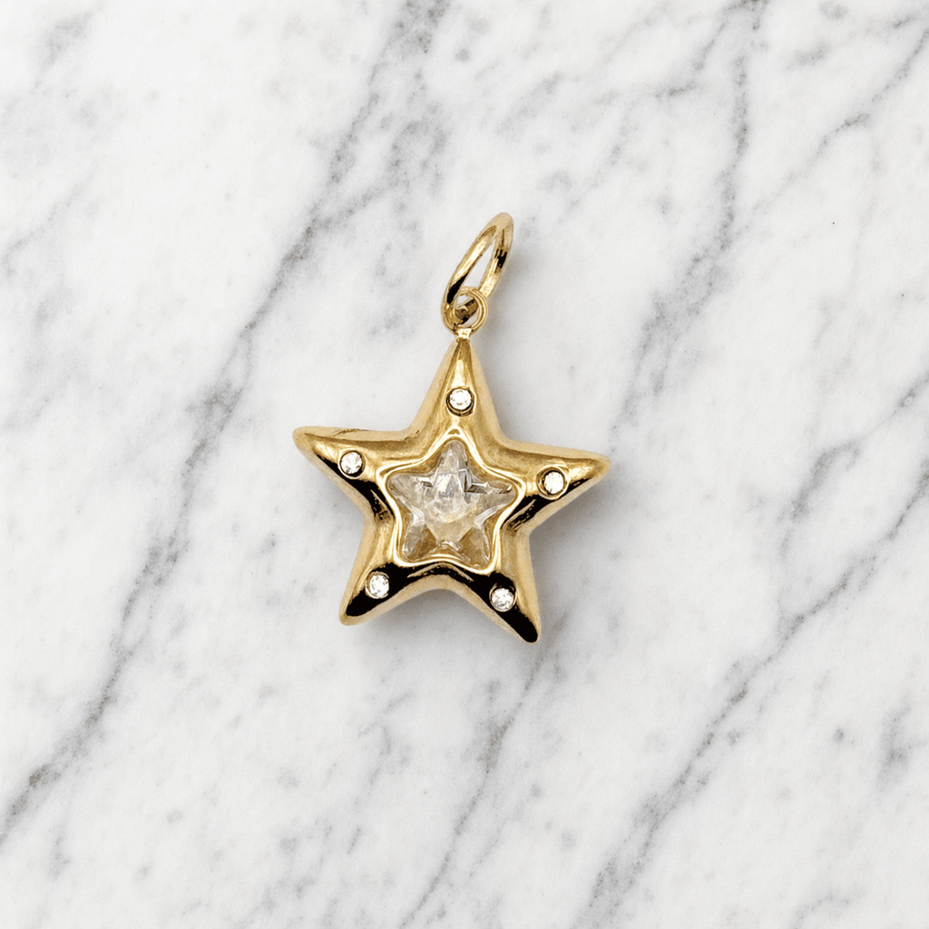 Charm for chain bracelet, Star model