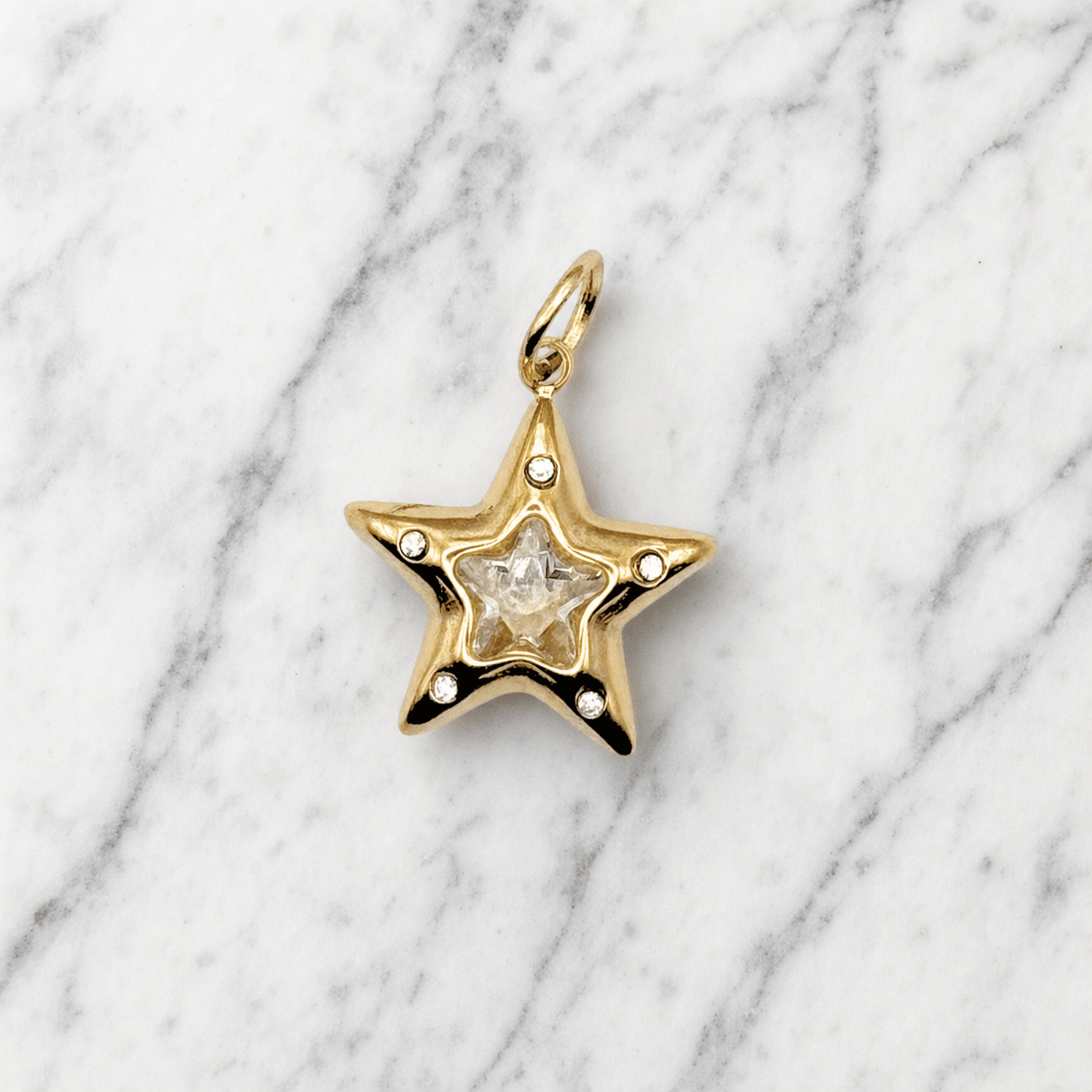 Charm for chain bracelet, Star model