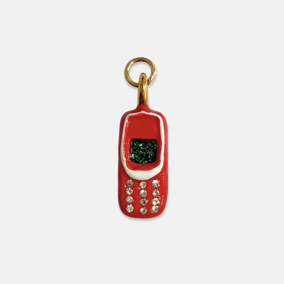 Charm for chain bracelet, Telephone model