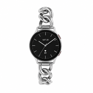 Bracelet femme pour smartwatch, maille gourmette élégante, maillons amovibles, compatible Samsung / Ice Watch / Garmin / Huawei / Honor / Amazfit / Xiaomi, modèle Ciza