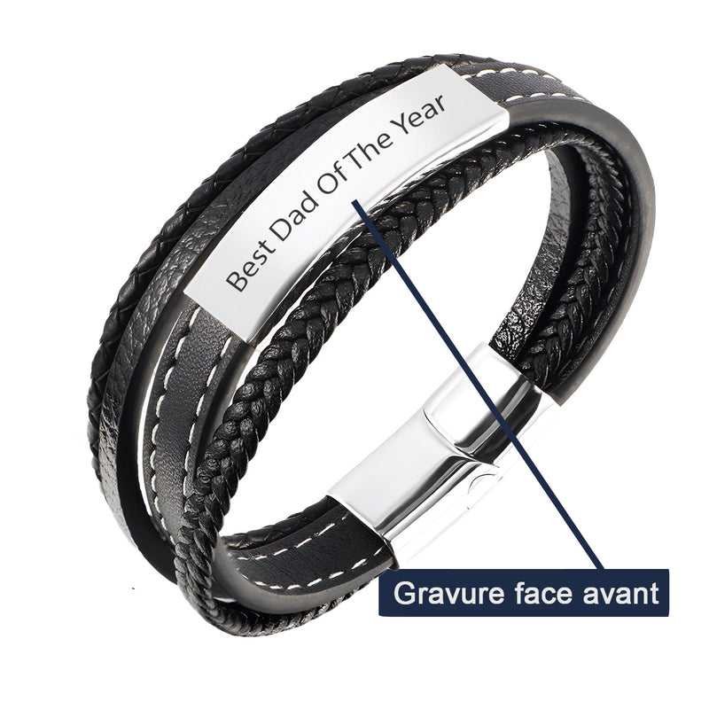 Aperçu de la personnalisation du bracelet modèle Clément