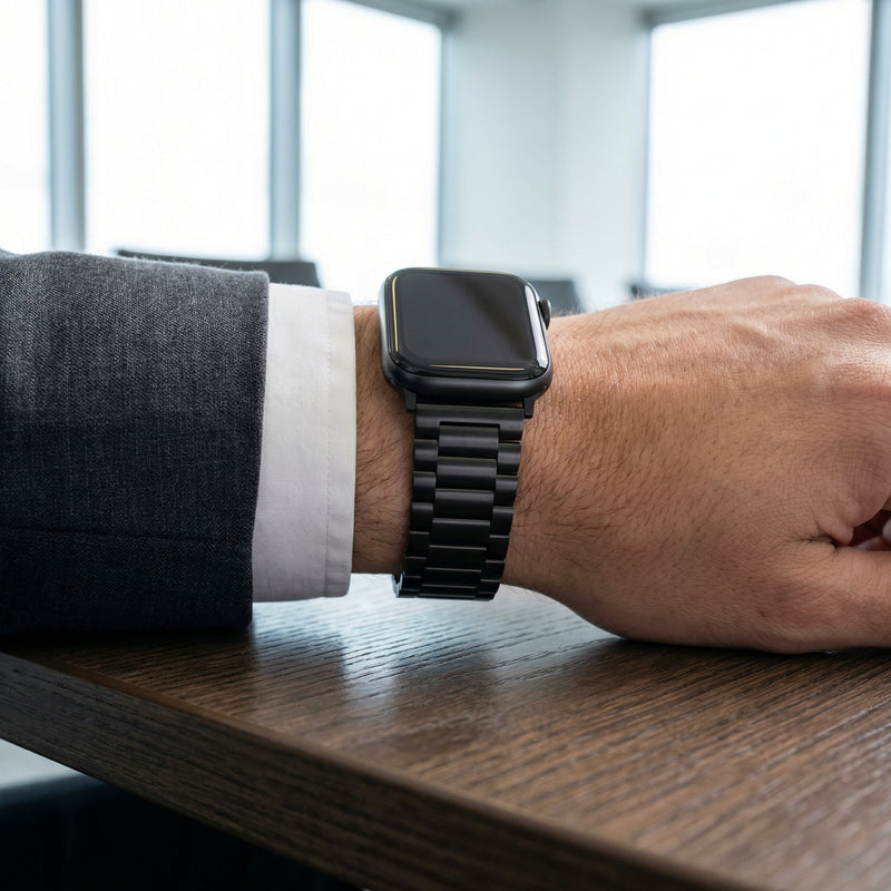 Apple Watch Armband aus Edelstahl für Herren, Modell Kino