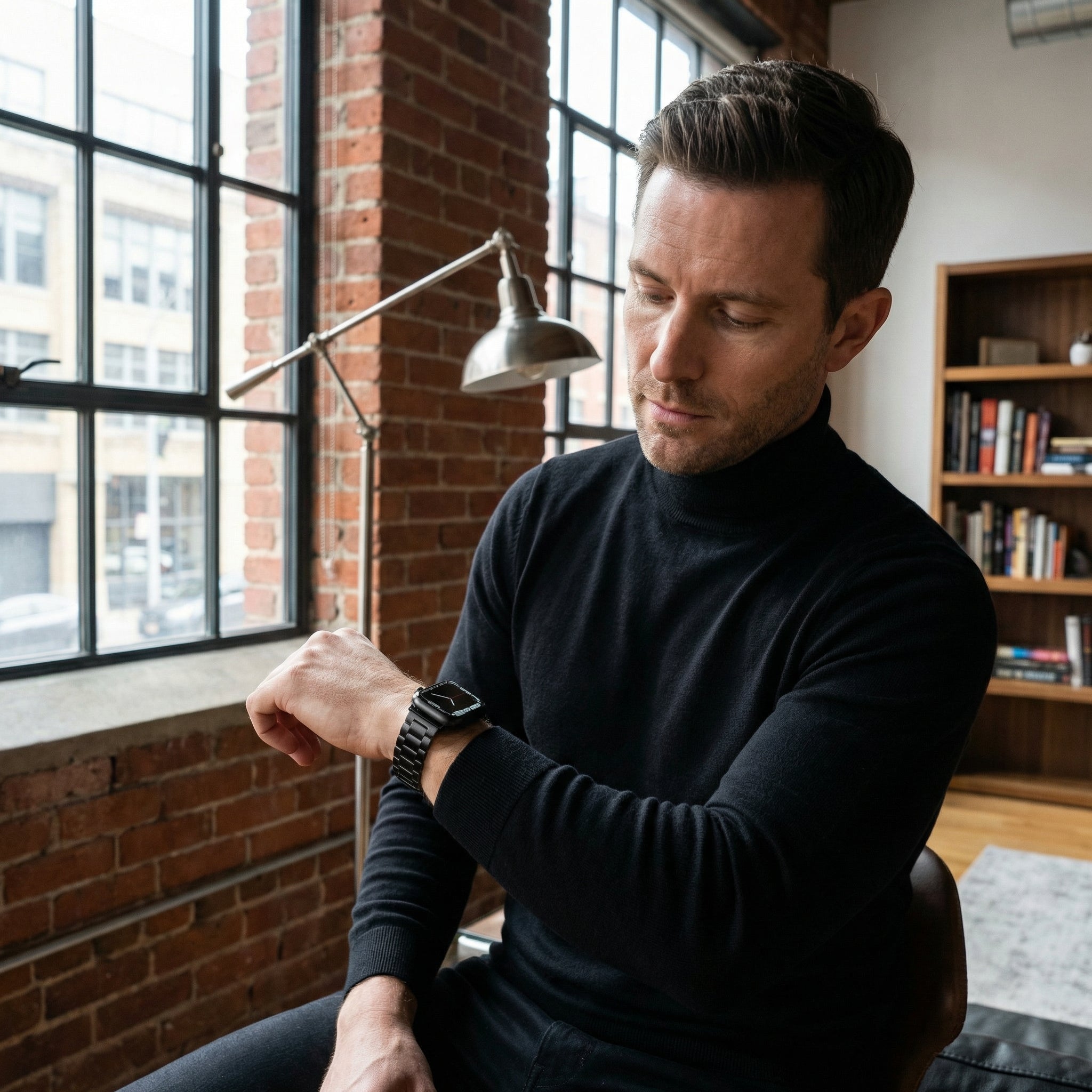 Apple Watch Armband aus Edelstahl für Herren, Modell Kino