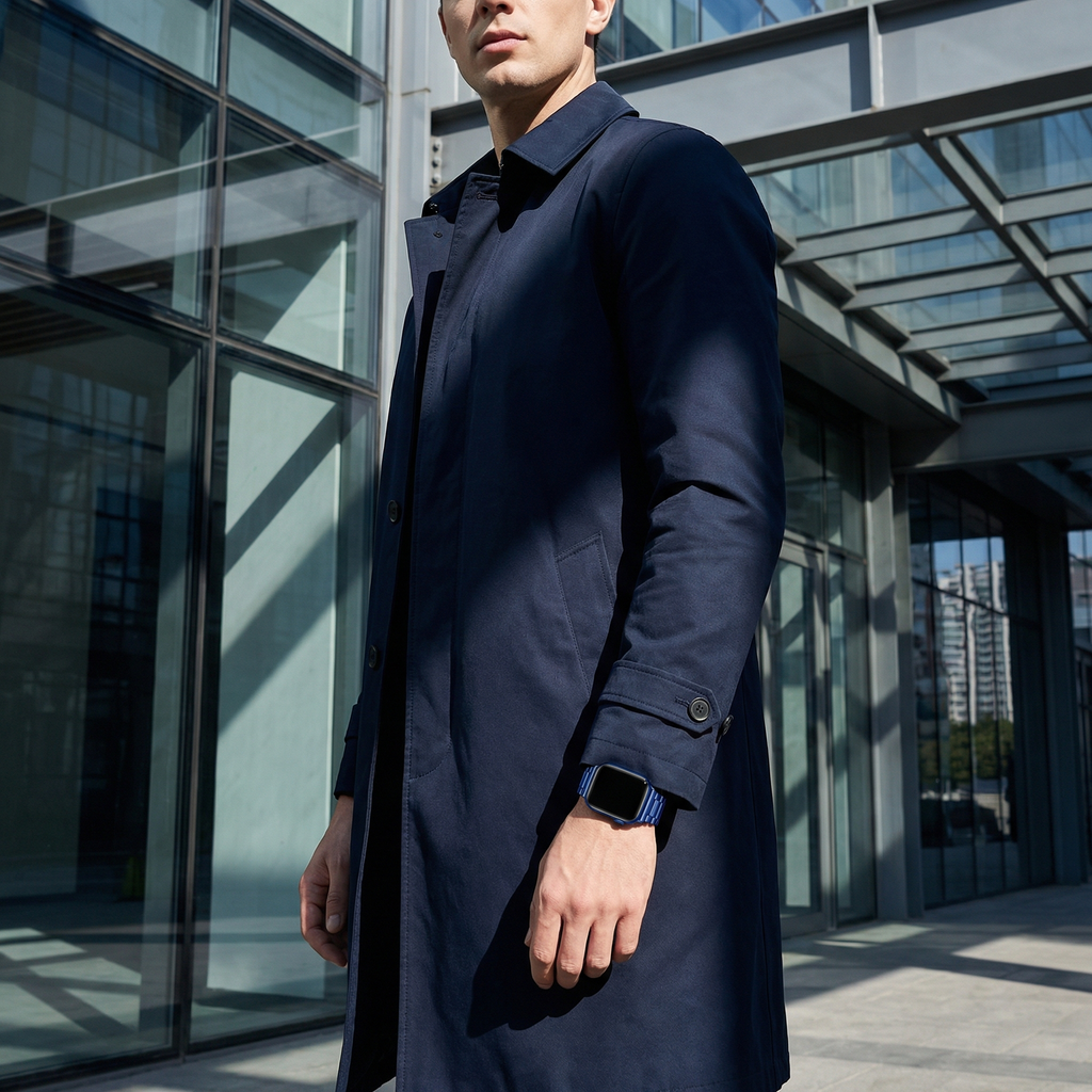 Apple Watch Armband aus Edelstahl für Herren, Modell Kino