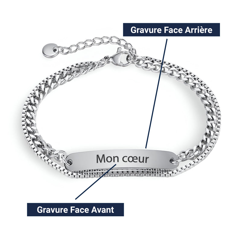 Aperçu de la personnalisation du Bracelet modèle Lilou