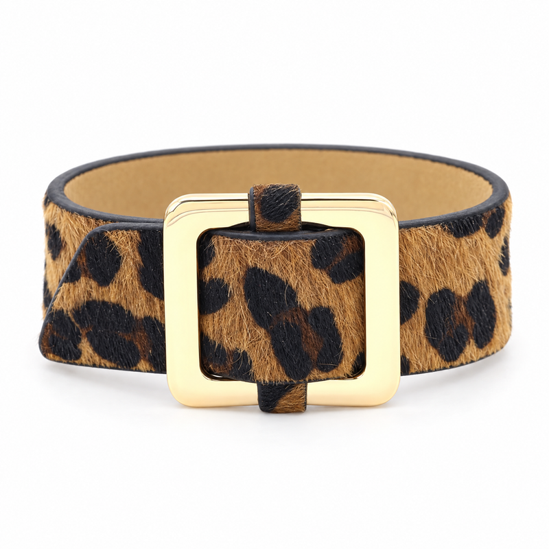 Packshot studio bracelet Parda Marron, vue de face sur fond blanc — 8 octobre 2026