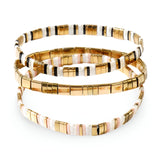 Trio de bracelets en perles du Japon, pour femme, modèle Yameta - La Boutique du Bracelet