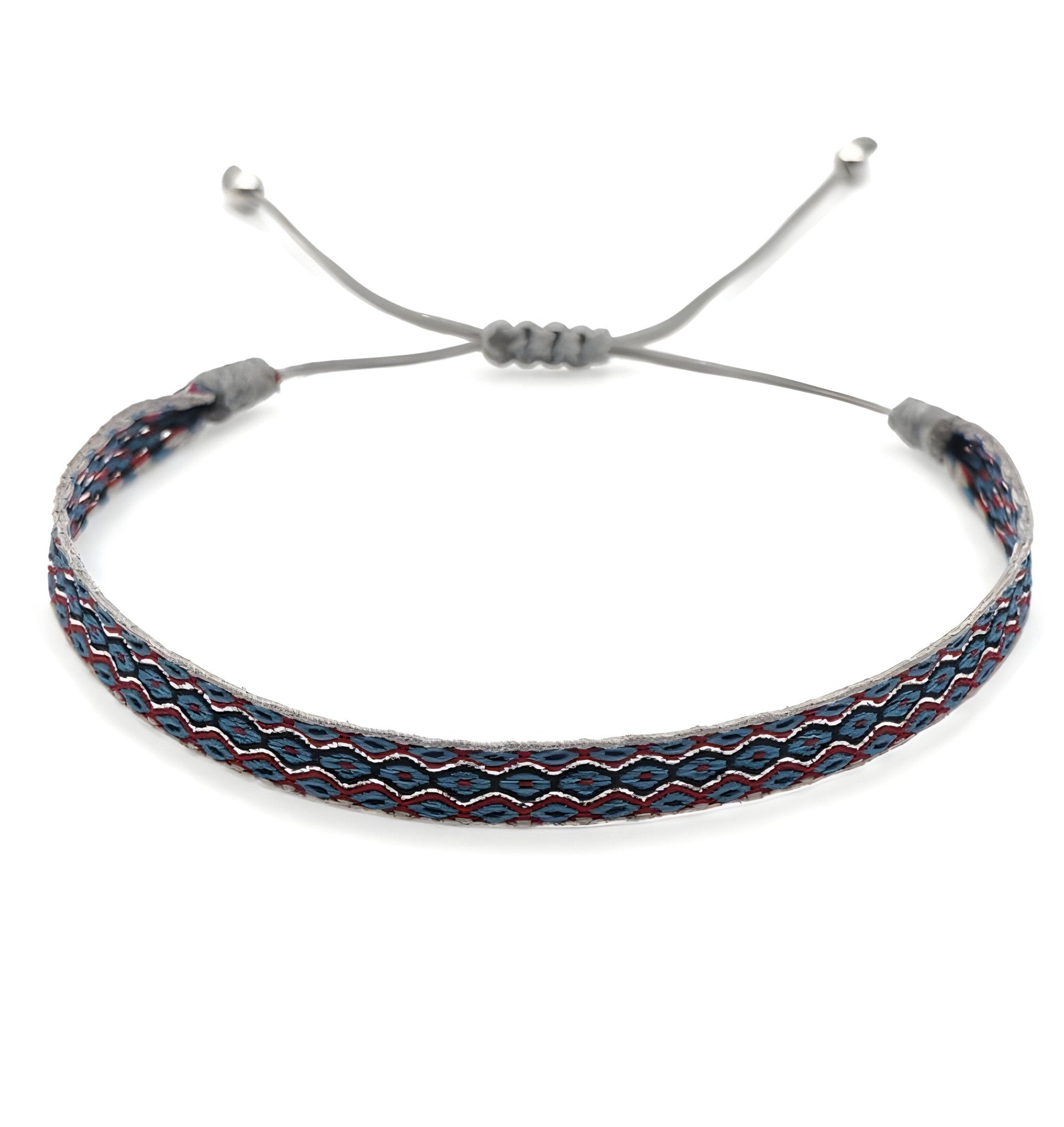 Trio de bracelets tibétains, lapis lazuli et cuivre, pour homme, modèle Mauro - La Boutique du Bracelet