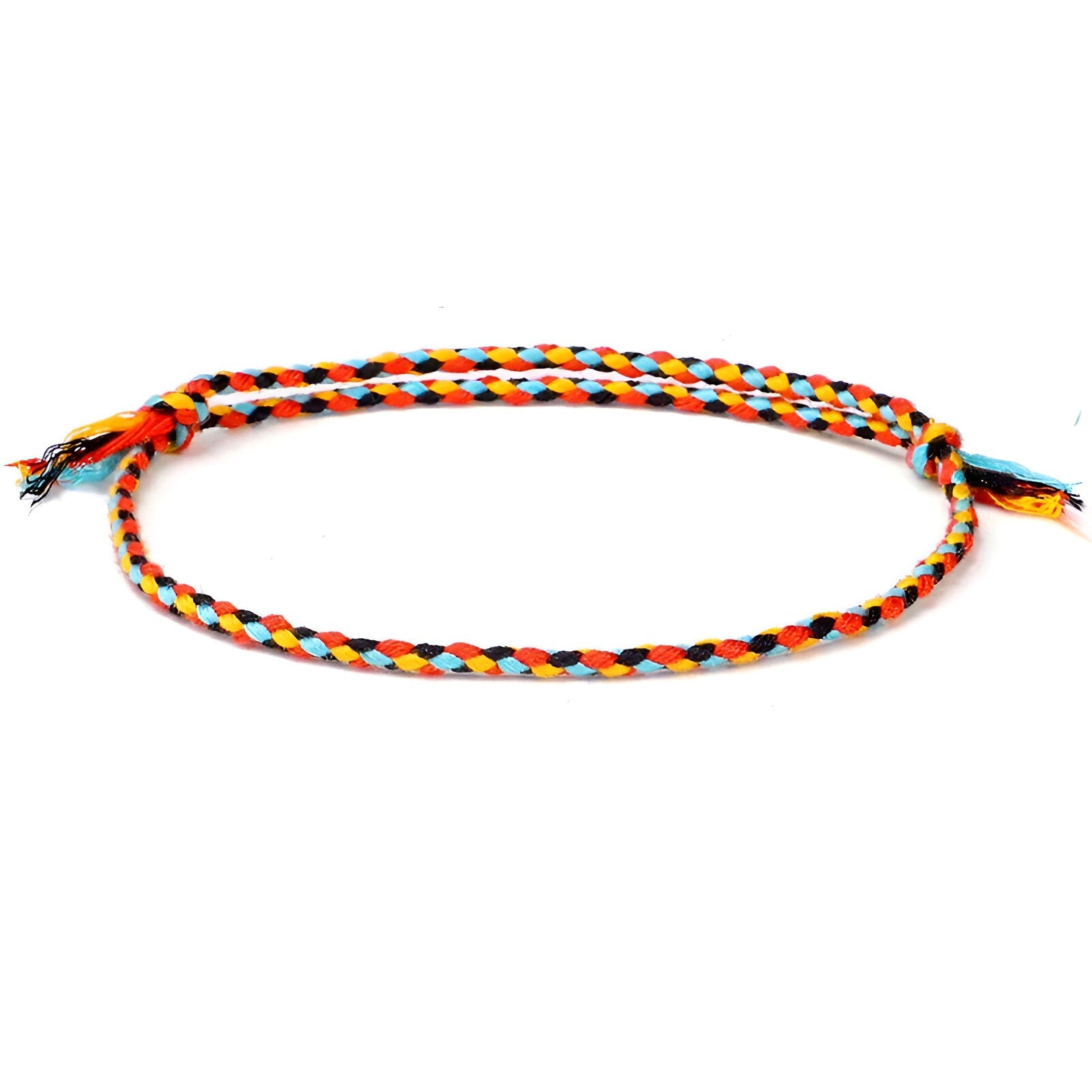 Trio de bracelets tibétains porte - bonheur, en coton et cuivre, pour homme, modèle Florencio - La Boutique du Bracelet