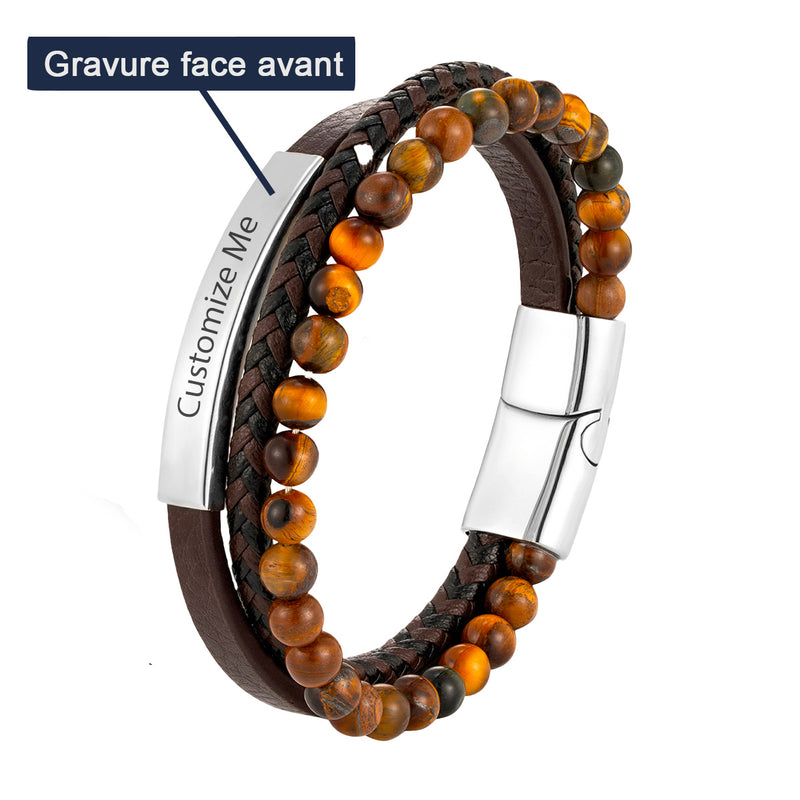 Aperçu de la personnalisation du bracelet modèle Zédon