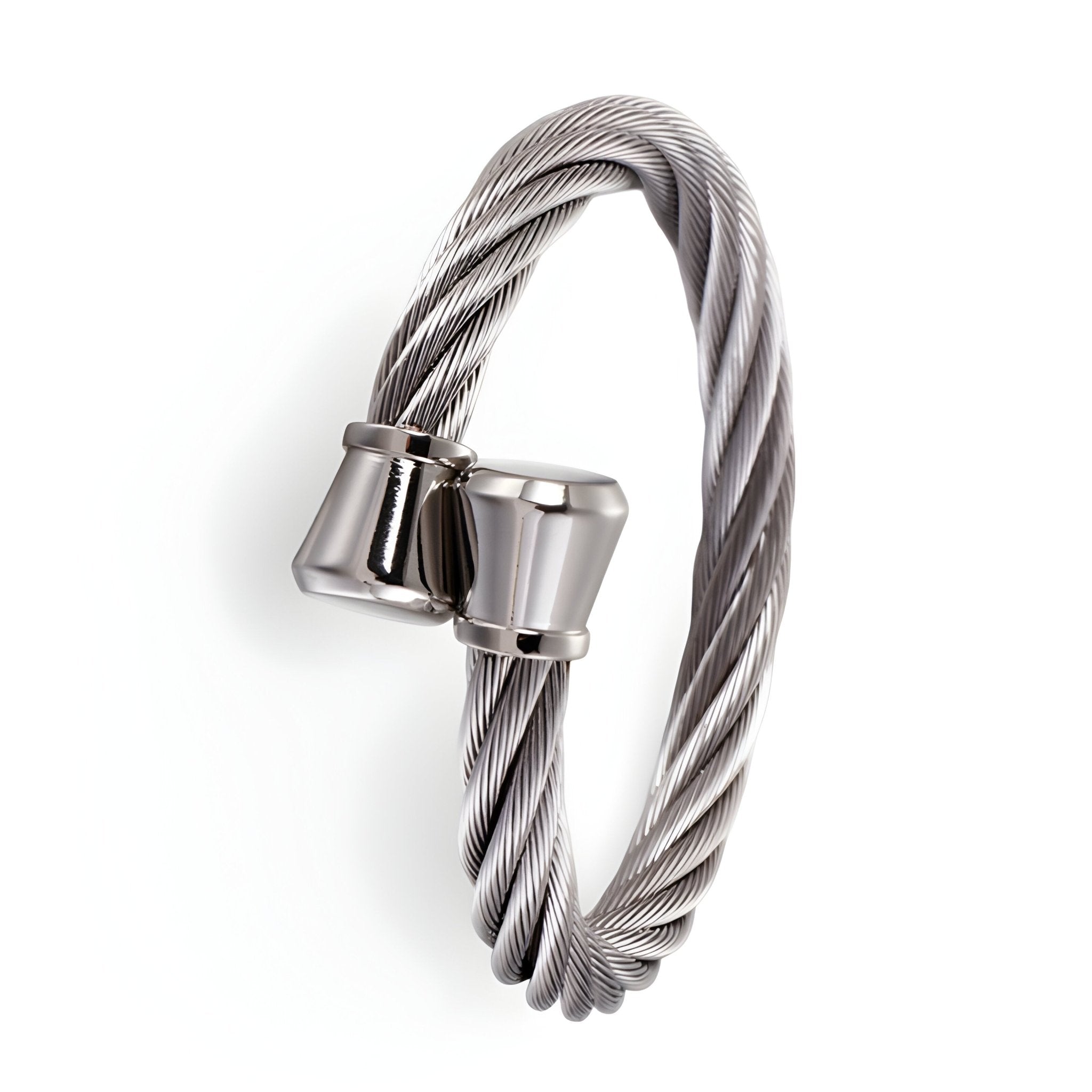 Bracelet acier inoxydable pour homme, à enfiler, modèle Jonathan - La Boutique du Bracelet