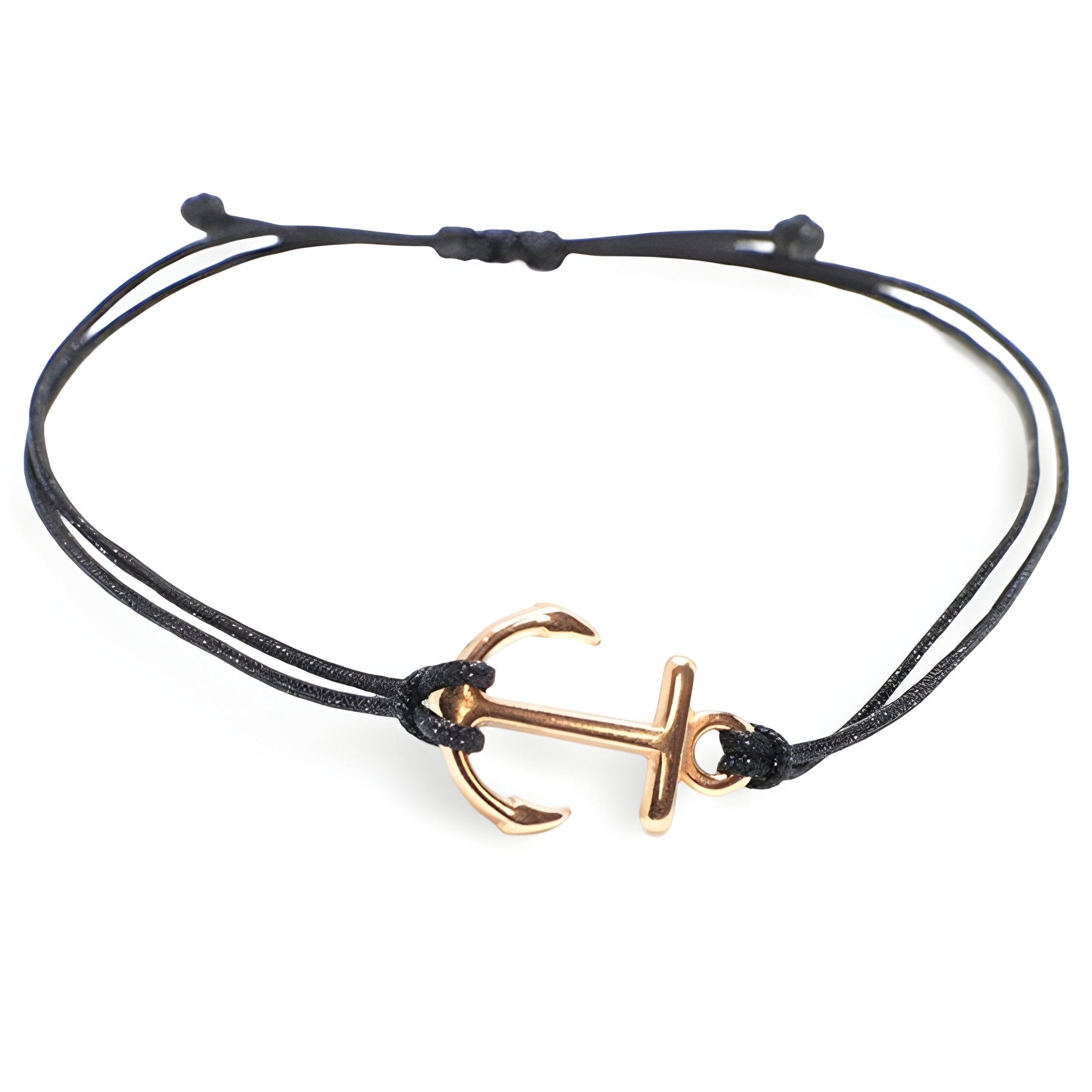 Bracelet cordon pour femme, ancre marine, modèle Nadia - La Boutique du Bracelet