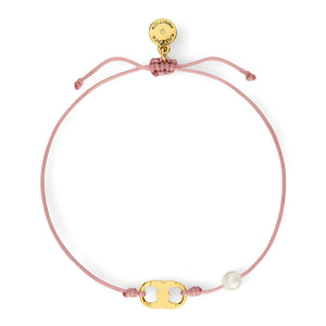 Bracelet cordon pour femme, design minimaliste et perle, modèle Audrey - La Boutique du Bracelet