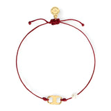 Bracelet cordon pour femme, design minimaliste et perle, modèle Audrey - La Boutique du Bracelet