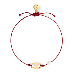 Bracelet cordon pour femme, design minimaliste et perle, modèle Audrey - La Boutique du Bracelet
