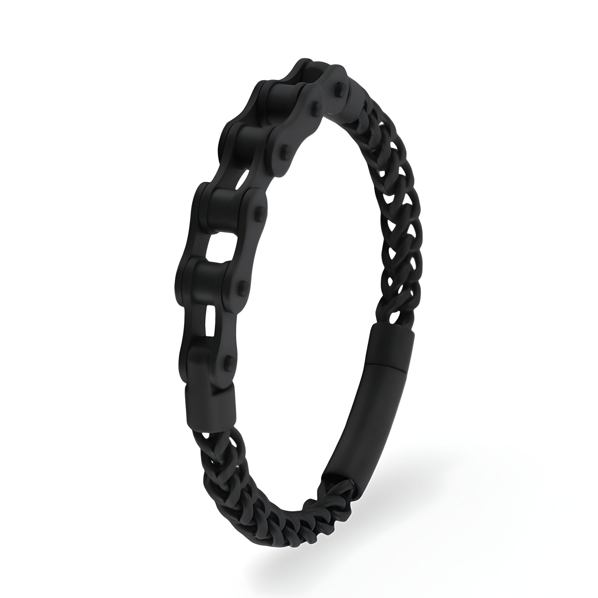 Bracelet en acier inoxydable pour homme, aspect chaîne, modèle Adrien - La Boutique du Bracelet