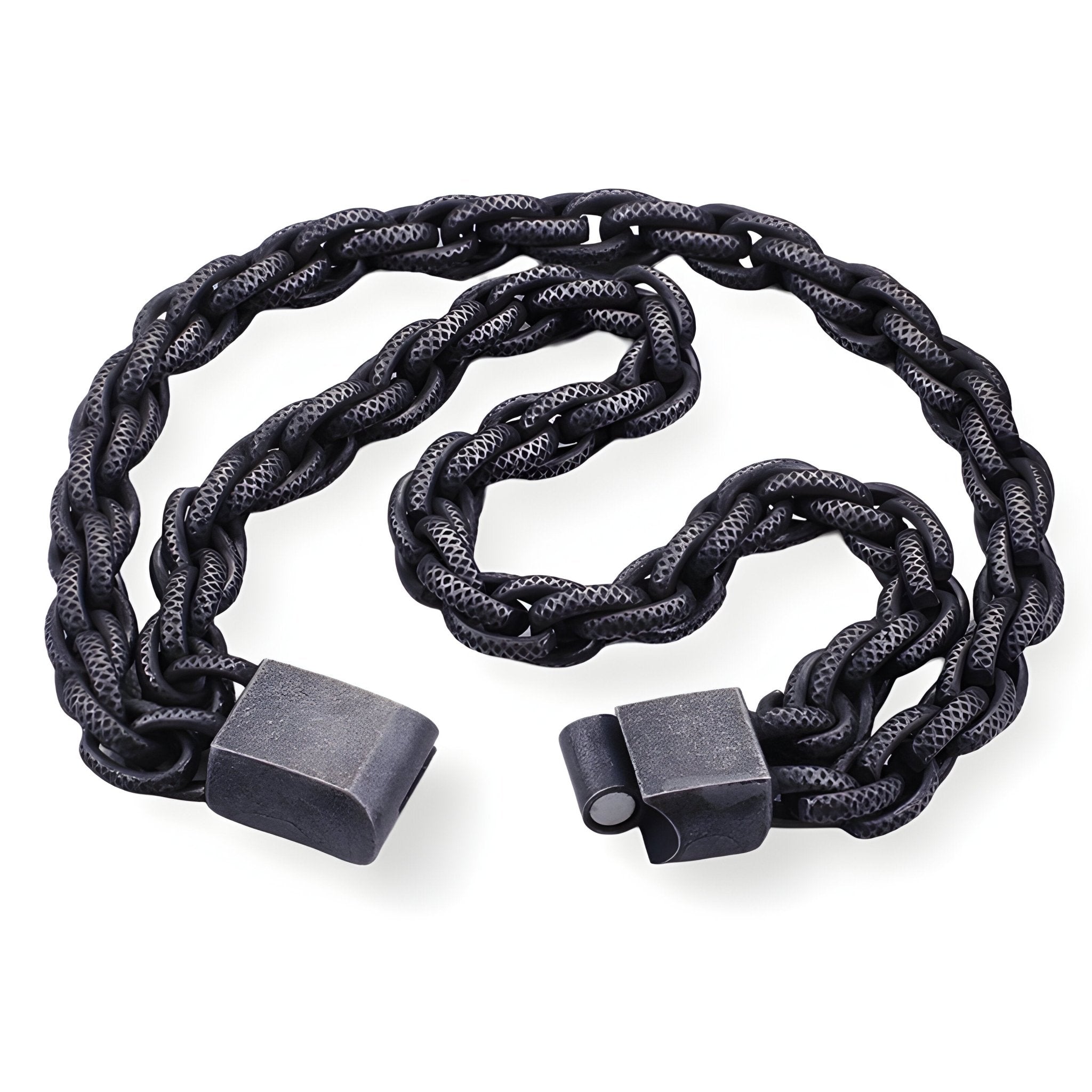 Bracelet en acier inoxydable pour homme, double-rangs, modèle Mathias - La Boutique du Bracelet