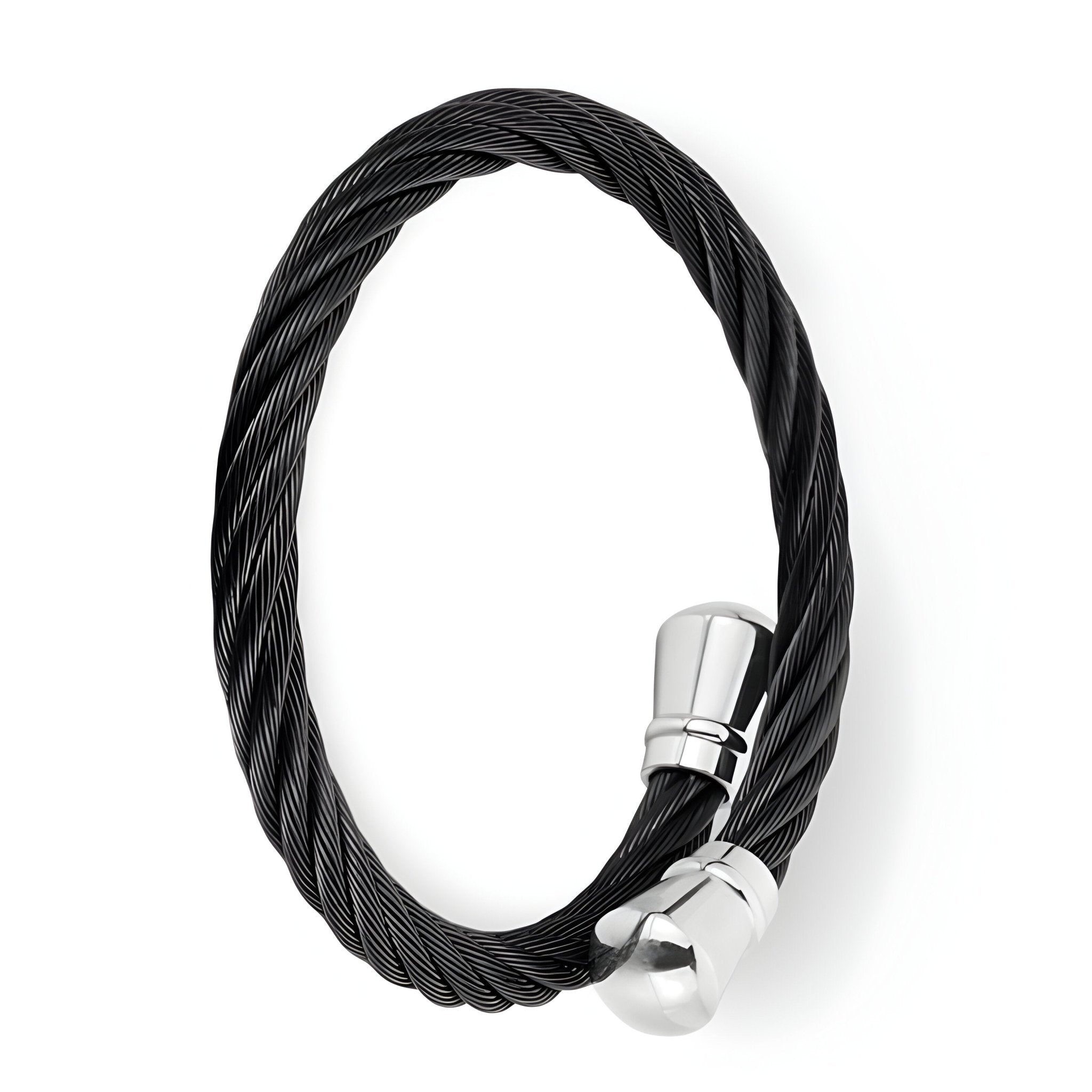 Bracelet en acier inoxydable pour homme, jonc, modèle Juan - La Boutique du Bracelet