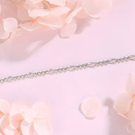 Bracelet femme en argent sterling torsadé, finition brillante, style délicat et élégant.