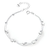 Bracelet en argent sterling pour femme, design étoilé, modèle Ophélie - La Boutique du Bracelet