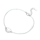 Bracelet en argent sterling pour femme, smiley, modèle Eva - La Boutique du Bracelet