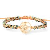 Bracelet en pierres de jaspe pour femme, arbre de vie, modèle Nora - La Boutique du Bracelet